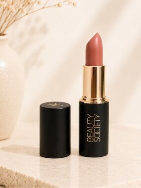 Beauty Society Matte Lipstick — Worship/Rose Nude NEW